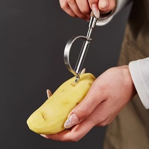 Éplucheur manuel multifonctionnel en acier inoxydable 304 et <span class=keywords><strong>bois</strong></span> de noyer pour fruits et légumes, <span class=keywords><strong>râpe</strong></span> domestique en <span class=keywords><strong>bois</strong></span> massif - Product Image 4