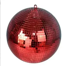 Bola de cristal con espejo para discoteca, bola de cristal de 8 a 72 pulgadas, color plateado, verde, rosa, rojo, para fiesta de navidad