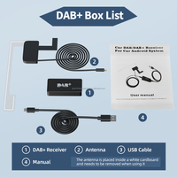 Grandnavi DAB universel pour voiture USB MCX DAB plage de température de fonctionnement récepteur DAB 170-240MHZ PTY EPG balayage automatique TA