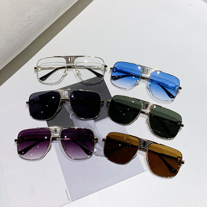 Gafas de Sol Redondas de Metal Extra Grandes de Lujo, Unisex, Retro, de una Pieza, con Protección UV400, al por Mayor - Product Image 4