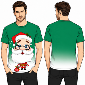 2026 Christmas Men <strong>T</strong> <strong>Shirt</strong> 3D Print Funny Santa Claus Cosplay Fashion Tshirt <strong>Xmas</strong> Holiday New Year Party Clothes - Product Image 3