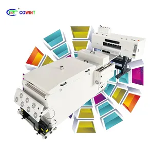 Cowint 60 cm direct to film printer 24 inch dtf printer with 4 head powder shaker and dryer for cotton linen polyester