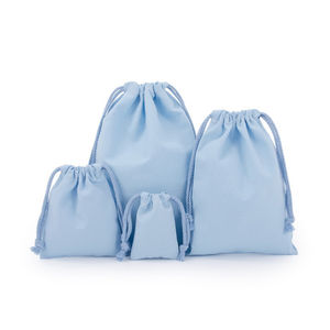 Bolsa con cordón de lona ecológica al por mayor de fábrica, bolsa con cordón de algodón personalizada - Product Image 5