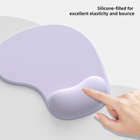 Tapis de souris ergonomique personnalisable et coloré avec repose-poignet pour le travail et l'étude à domicile ou au bureau