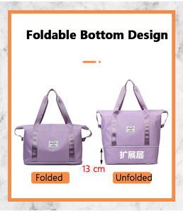 Borsa sportiva da viaggio grande Oxford impermeabile alla moda borsa da palestra con Logo personalizzato rosa da donna borsa da viaggio per donna - Product Image 4