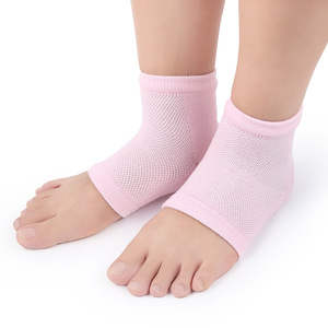 Chaussettes en coton colorées en gros, doublure anti-fissures, talon doux, élastique en silicone, hydratant pour les pieds - Product Image 2
