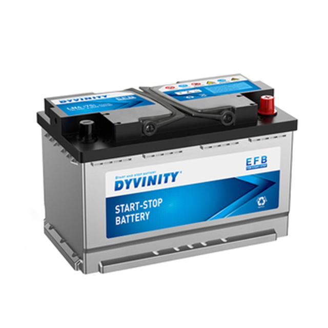 Factory Wholesale High Quality 6-QTPE-75 58043 Auto Batteries 12v Stop Start Car Battery