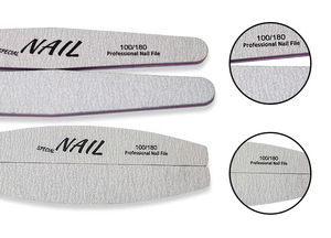Professionale lima per unghie 5 forme 180/240 lima per unghie colore bianco personalizzato striscia di lucidatura per unghie carta <span class=keywords><strong>vetrata</strong></span> - Product Image 5