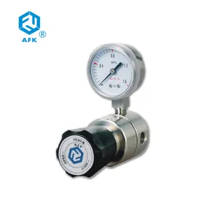 SS316L Inlet 200 Bar Single-Stage Liquid Nitrogen Gas Pressure Regulator