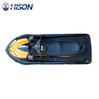 Jet ski léger et portable à 4 temps en fibre de verre avec 3 sièges pour le surf et les sports de loisirs en plein air multi-usages