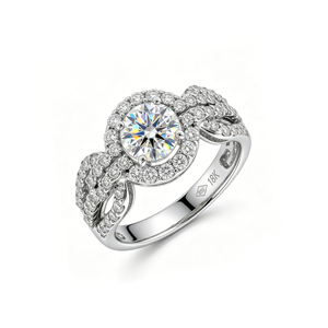 S925 Personalizado | 10 mil | 14K | Anillo de Boda de Oro Sólido de 18K con Diamante Cultivado en Laboratorio de 1.0 Quilates, Calidad VVS-VS, Corte Brillante, Chapado en Oro de 14K, para Fiesta - Product Image 1