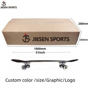 Planche à roulettes Offre Spéciale laser JIESEN planche à roulettes professionnelle personnalisée planche à roulettes à prix bon marché fabrication de planche à roulettes feuille de bois d'érable 7 couches - Product Image 6