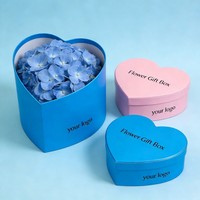 Boîte Cadeau Unique en Forme de Cœur pour Fleurs, Boîte en Papier Recyclable pour Chocolats et Bonbons, Populaire, Faible MOQ, Délicate Boîte à Bagues de Mariage