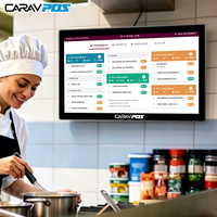 Système de point de vente à prix d'usine, écran de cuisine 21,5 23,6 pouces KDS, moniteur tactile étanche et résistant à l'huile, Android Windows VESA