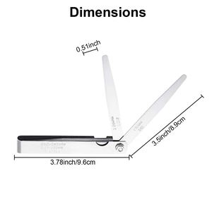 20 להבים מד מפריד סט ללכת-אין-ללכת להבים מד מכבס פלדה מעוגל - Product Image 4