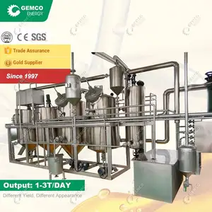 Word BEST-Selling Mini Palm Edible Soybean Small Oil Refinery Machine for Refining Processing Crude Sunflower Oil