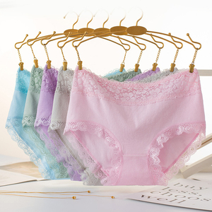 Mutandine da donna all'ingrosso a vita media, sexy, in pizzo, con effetto push-up, in cotone traspirante e confortevole - Product Image 4