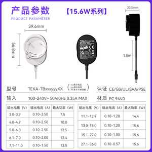 Riddle Interchangeable <b>Plug</b> 5V 2A <b>12V</b> 1A 24V 0.5A Switching Power Adapter Us Eu Uk Au Jp Kr Universal For Small Appliances - Product Image 5
