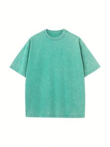 Camiseta de Manga Corta con Cuello Redondo para Hombre, Diseño Moderno con Solapa, Tejido de Poliéster/Algodón, Corte Regular - Product Image 4