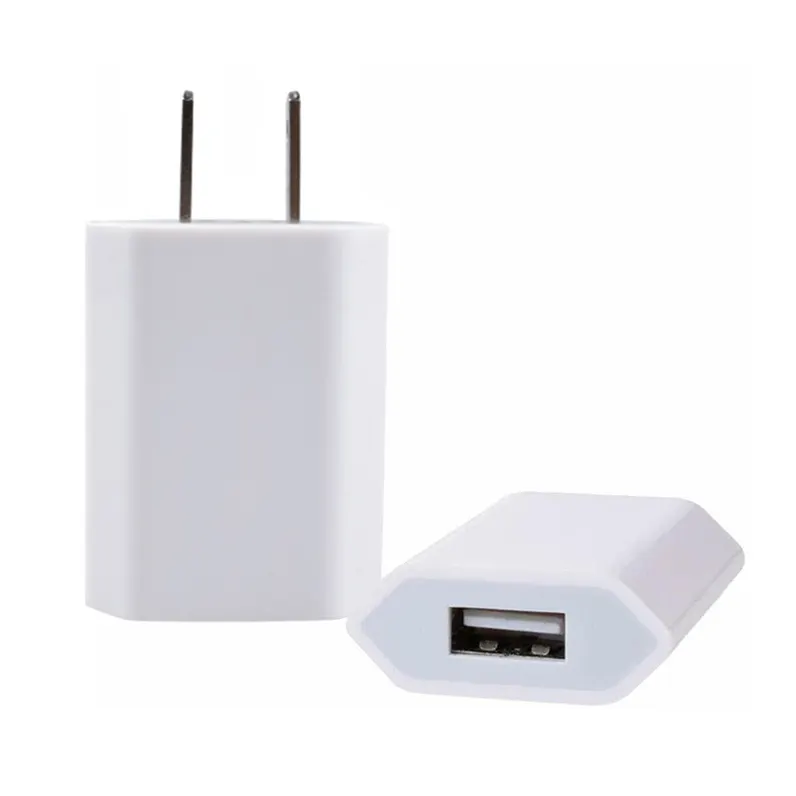 Fabriek Groothandel 5W Usb Oplader Enkele Usb Poort 5v1a Usb Lader Voor Iphone Samsung Opladen Adapter