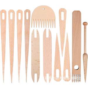 Wooden Knitting Needle <b>Set</b> 15 Cm Boxwood Durable For Hand Knitting Craft - Product Image 5