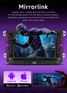 Écran de voiture sans fil BQCC 7 pouces Mp5 <span class=keywords><strong>Carplay</strong></span> Android Mirrorlink pour Volkswagen VW CC Passat B7 Polo Golf 5 6 Jetta Mk5 Mk6 - Product Image 5