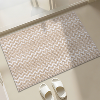 Tapis de bain moderne en chenille, motif géométrique minimaliste, tapis de salle de bain doux, décoration intérieure, vente en gros