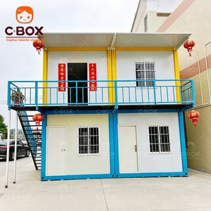 Casa Contenedor Móvil Prefabricada Cbox Moderna de 2 Pisos, Villa Prefabricada Desmontable con Sala de Estar y Dormitorios - Product Image 1