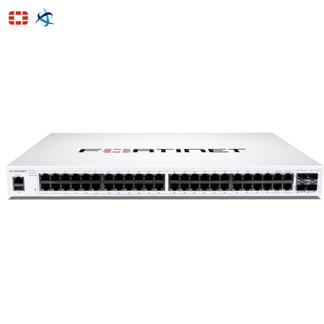 New FortiSwitch 148F FPOE 48 Port Gigabit Managed PoE Plus Switch 740W Power Over Ethernet L2 Plus Network Management