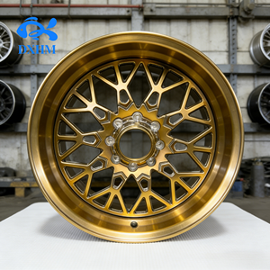 Rines Personalizados Dorados Forjados en Aluminio 6061 T6, 6x139.7 8x5.5, 20 22 24 26 Pulgadas para Toyota <span class=keywords><strong>Hummer</strong></span> H2/H3 Cadillac - Product Image 2