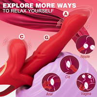 2 in 1 Zungen vibrator Rose Sexspielzeug Weiblich Drücken Sie in G-Punkt Klitoris stimulation Schub Dildo vibrator Weibliche Paare Spielzeug