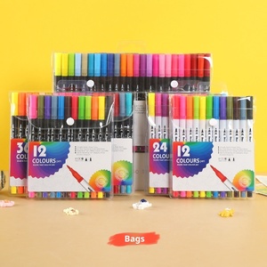 Pennarelli ad Acqua a Doppia Punta, Lavabili, con Punta Morbida a Pennello, Set per Pittura ad Acquerello - Product Image 2