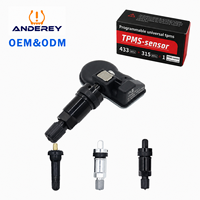 Capteur de pression des pneus TPMS universel programmable ANDEREY en gros, 433Mhz 315Mhz, compatible avec 98% des berlines, SUV et MPV