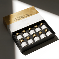 Boîtes rigides haut de gamme personnalisées avec estampage à chaud et fermeture magnétique pour les ensembles cosmétiques de collagène et de peptides
