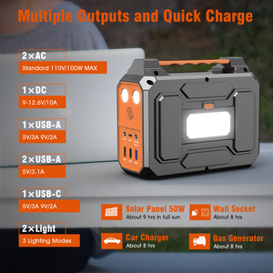 Estación Generadora de Energía Portátil Powkey R100 con Panel Solar de Iones de Litio de 39600mAh y 100W, Energía Verde para Acampar al Aire Libre y Uso Doméstico - Product Image 4