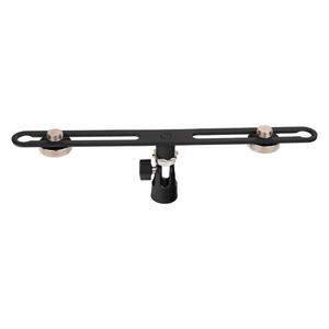 Barra de micrófono estéreo ajustable con tornillos de 5/8 pulgadas para sujetar 2 micrófonos Accesorio de micrófono - Product Image 5