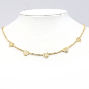 Collar con Colgante de Corazón de Mariposa, Collar de Cadena de Tenis con Estrella/Ojo/Corazón - Product Image 3