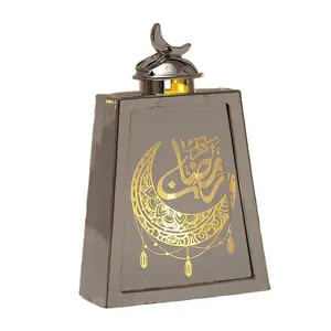 Trapezium Ramadan Nachtlicht Dekoration 2024 Eid Mubarak Led-Lichter für Zuhause Islam muslimische Party-Dekoration Tisch-Schmuck