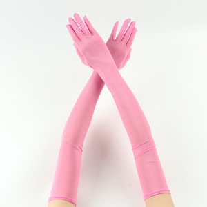 Gants de moto <span class=keywords><strong>ultra</strong></span>-minces pour voiture Gants de protection solaire noirs sexy pour femmes élégantes Gants en maille dentelle à élasticité anti-UV - Product Image 3