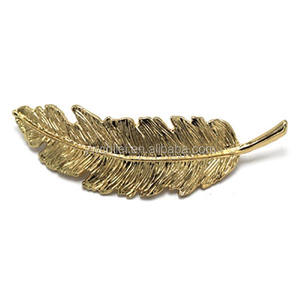 Feuille <span class=keywords><strong>Plume</strong></span> Design Punk Femmes Filles Pinces À <span class=keywords><strong>Cheveux</strong></span> Broches Griffe Élégante Barrettes de <span class=keywords><strong>Cheveux</strong></span> - Product Image 1