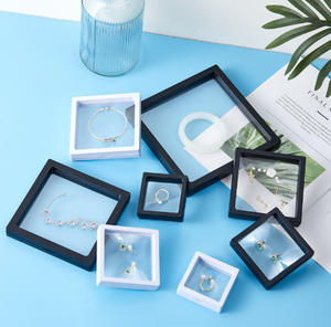 Moderna Caja de Pulseras de Cristal Colgante de Lujo Personalizable para Halloween - Elegante Empaque Cuadrado Ecológico de PE con Cierre de Botón - Product Image 2