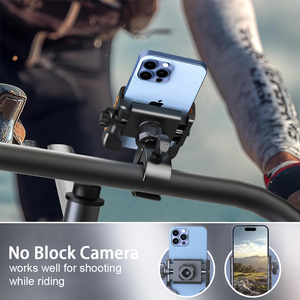 Support de téléphone anti-vibrations pour vélo, fixation sur guidon, rotation à 360° °   Support de surface rotatif en fibre de carbone pour moto, vélo, tous les smartphones - Product Image 3