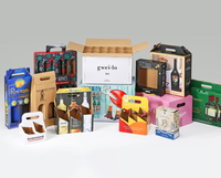 Emballage en papier personnalisé carton d'expédition boîte à vin emballage de vin pour verre et vin