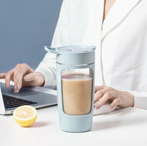 Botella agitadora eléctrica recargable para gimnasio, mezclador de proteína con logotipo personalizado, Usb, 650ml - Product Image 6