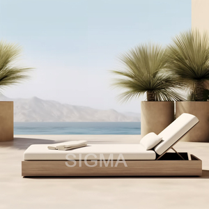 Teca <span class=keywords><strong>de</strong></span> madera moderna <span class=keywords><strong>de</strong></span> estilo americano Villa Balcón <span class=keywords><strong>Piscina</strong></span> Chaise Patio Muebles <span class=keywords><strong>de</strong></span> exterior Jardín Tumbonas - Product Image 4