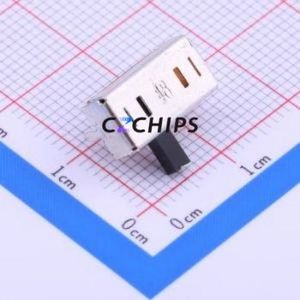 MFP213P-RA Slide Switch Through hole Component (THT) Switch Double Pole Three Throw Rectangle Pin Header PC Pin 200mA - Product Image 2