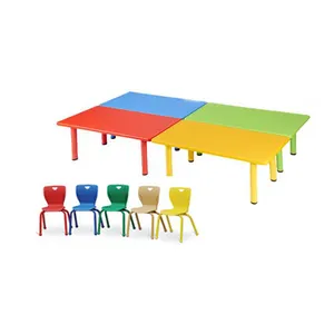 Factory Supply Kindergarten School Children Kids Tables Desk And Chair Set