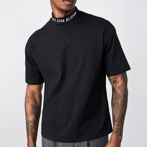 เสื้อยืดฮิปฮอปโอเวอร์ไซส์โชว์ไหล่สำหรับผู้ชายเสื้อยืดผ้าฝ้าย100% ไซส์ใหญ่พิเศษ - Product Image 1