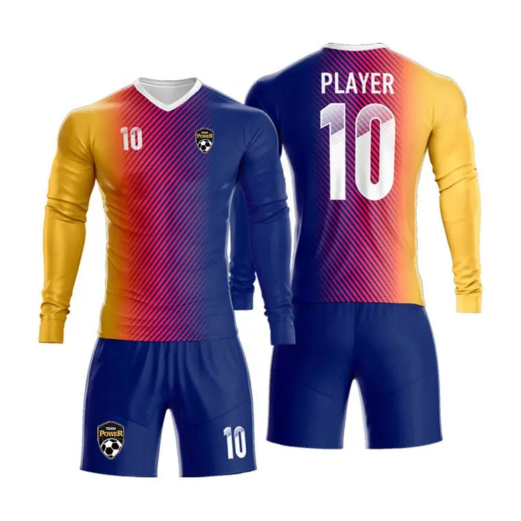 Custom Printing Uniforms Sportswear Set Team Training Soccer Jersey Sets