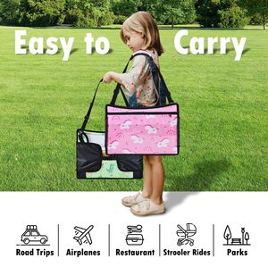 Luxury Car Seat Stroller Travel Tray with Zipper Closure-Portable Kids Organizer Storage <b>Bag</b> for Road Trip & <b>Plane</b> Use - Product Image 5
